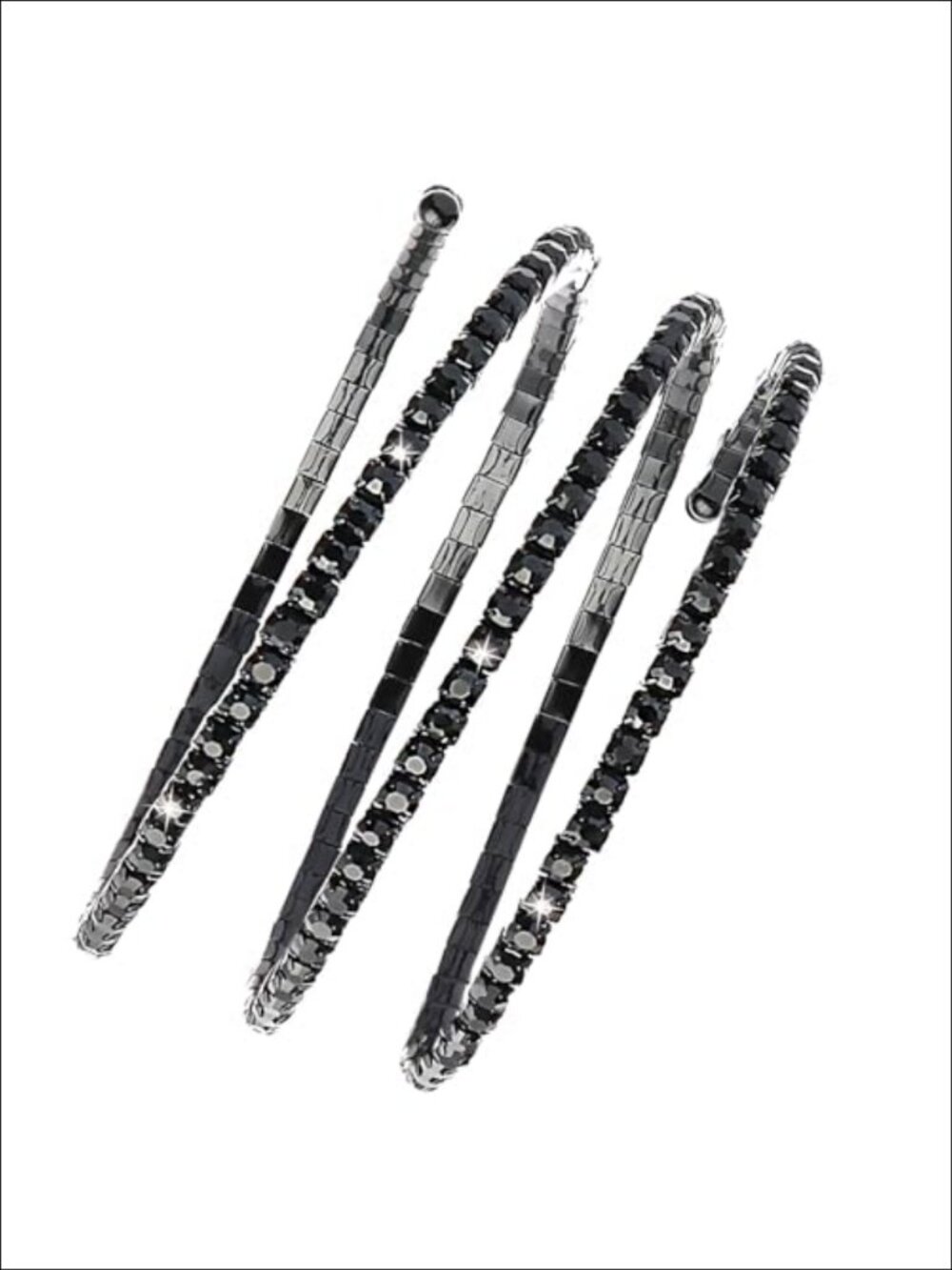 Rhinestone Upper Arm Cuff Bracelet Spiral Zircon Jewelry